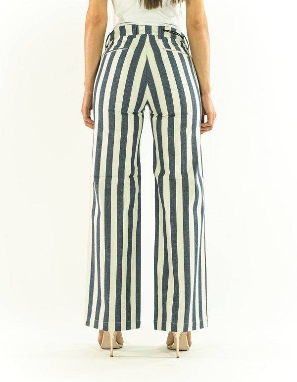 Pop84 Pantalone a righe over fit Novità