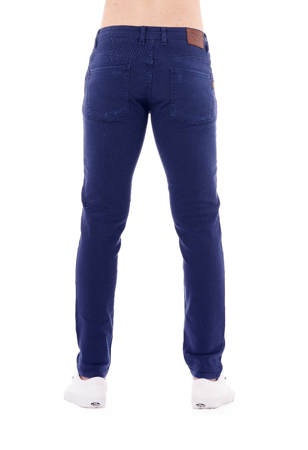 Pop84 Pantalone in bull denim con rotture modello Berlino Offerta