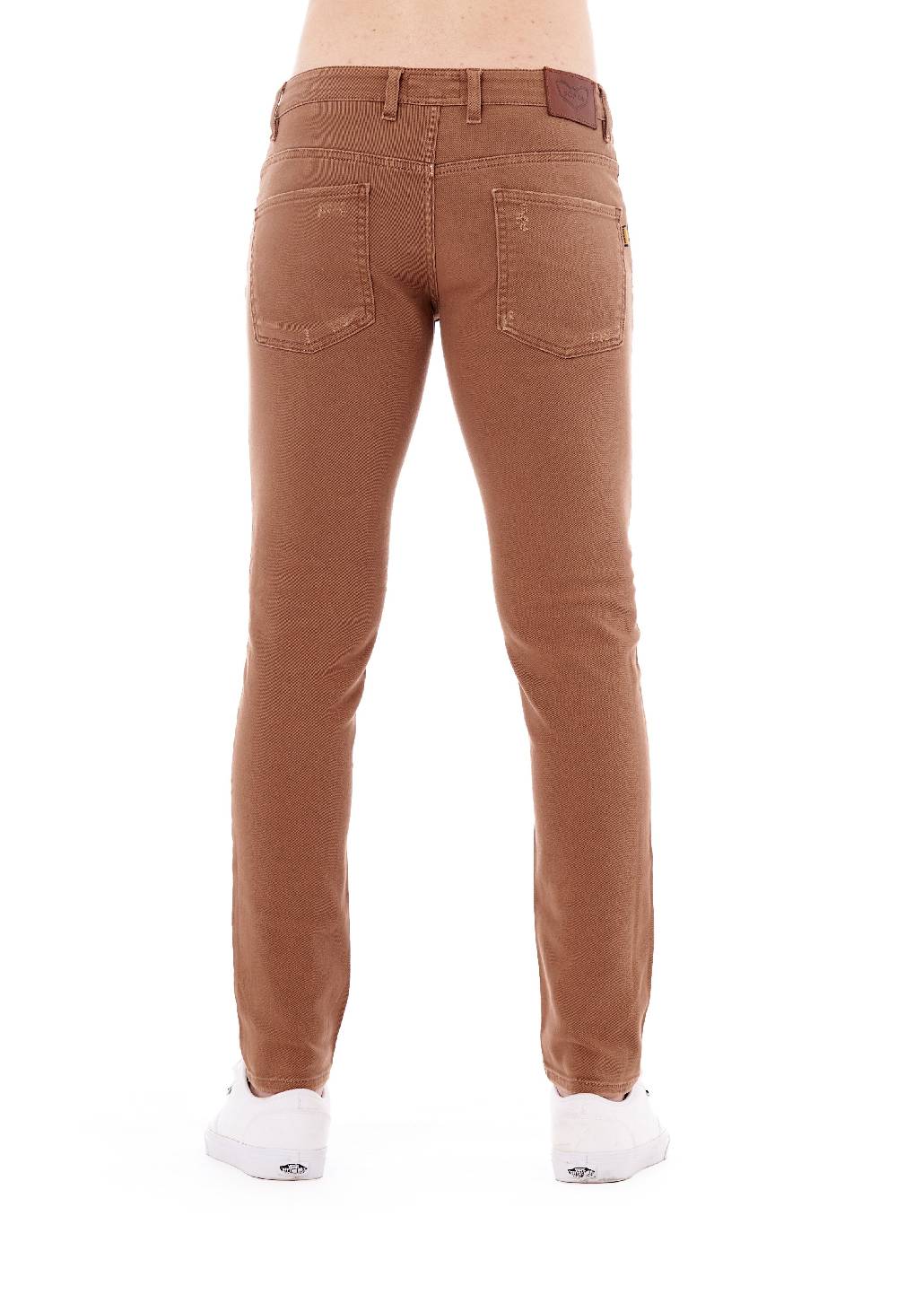 Pop84 Pantalone in bull denim con rotture modello Berlino Offerta