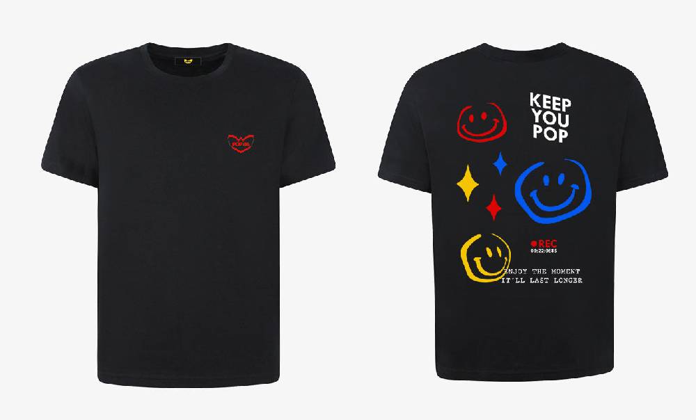 Pop84 T-shirt POP84 'Keep You Pop' Economico