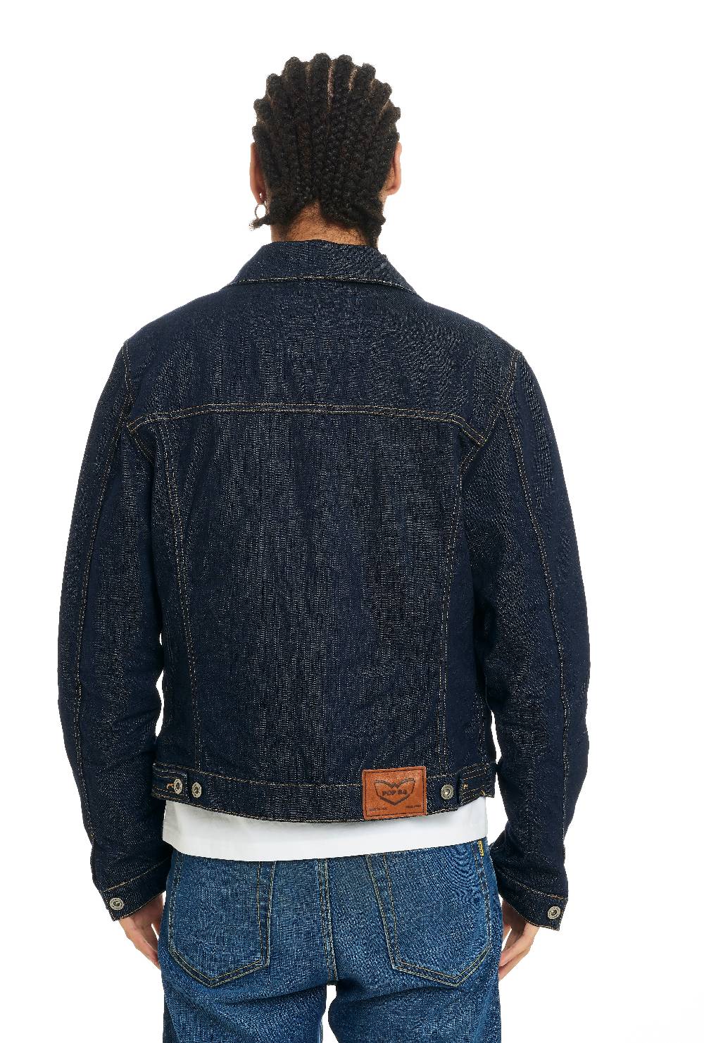 Pop84 Giubbino jeans lavaggio scuro Vendita Economica