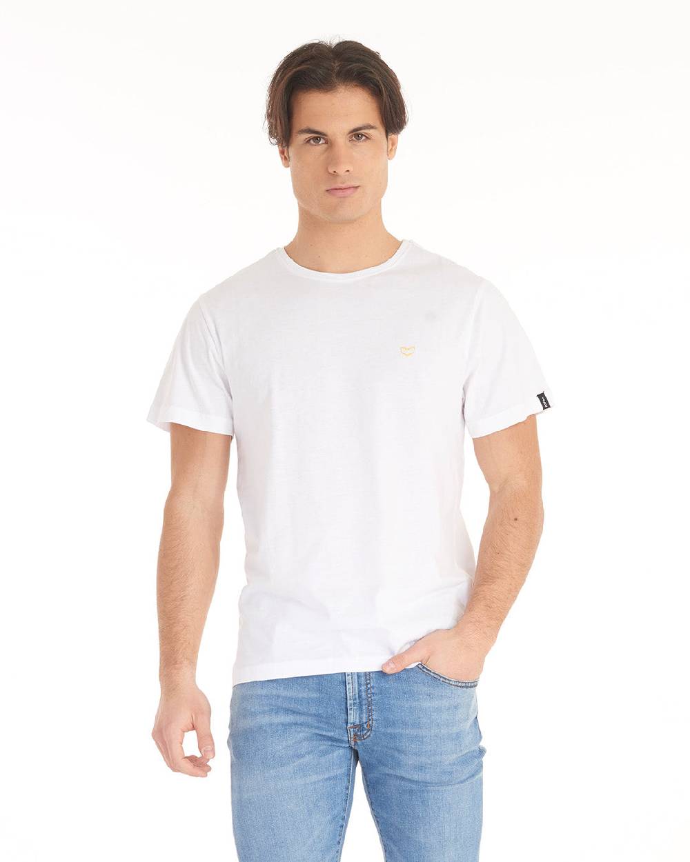 Pop84 T-shirt Logo Piccolo Gommato POP84 Negozi Online