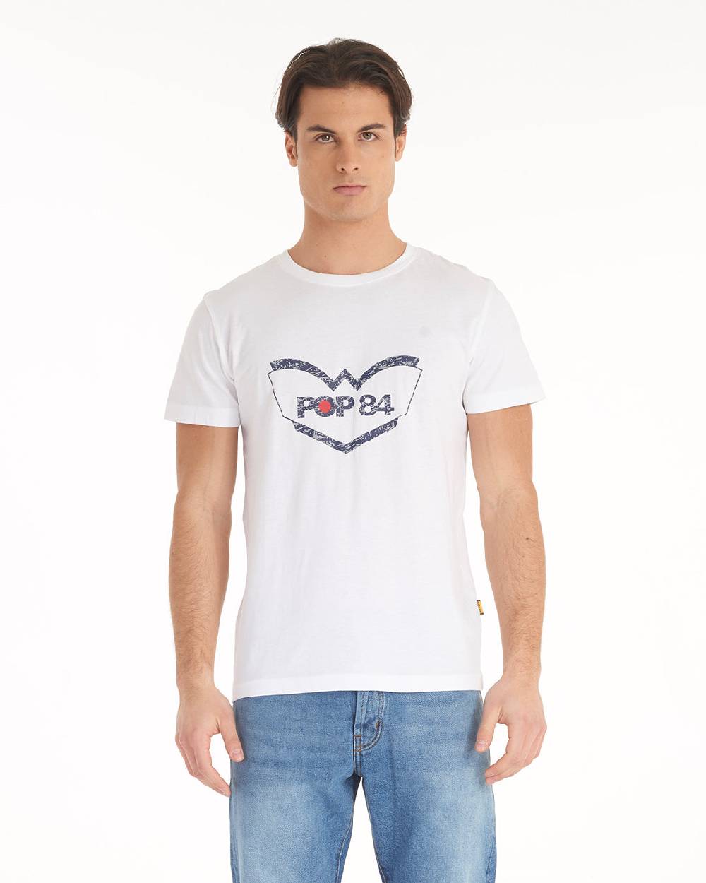Pop84 T-shirt Logo Gommato POP84 Promozione Limitata