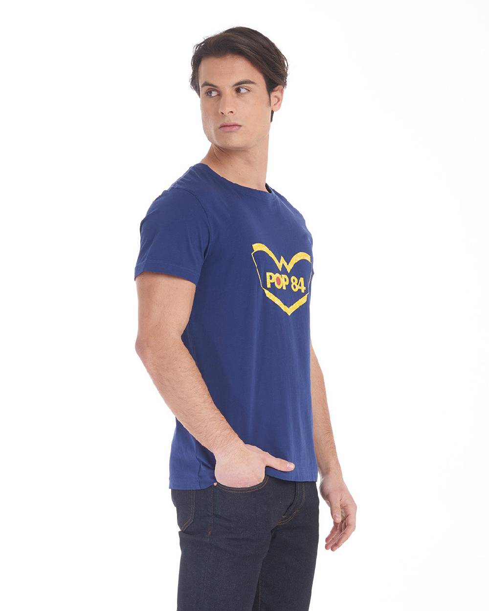 Pop84 T-shirt Logo Gommato POP84 Promozione Limitata
