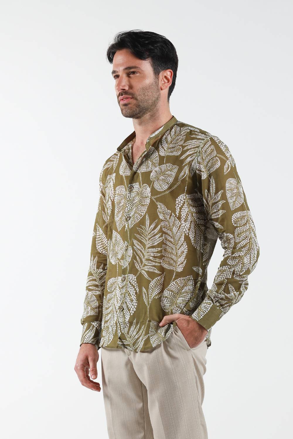 ﻿Primo Emporio Camicia coreana in Mussola di Cotone In Vendita