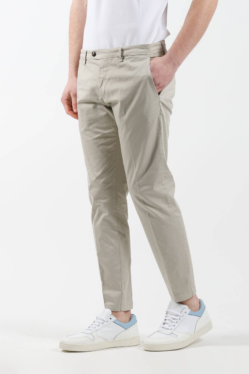 Primo Emporio Pantalone chinos tasca America - Sabbia Negozio