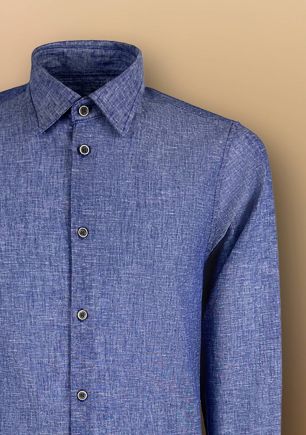 Primo Emporio Camicia Lino Manica Lunga Collo francese 2025