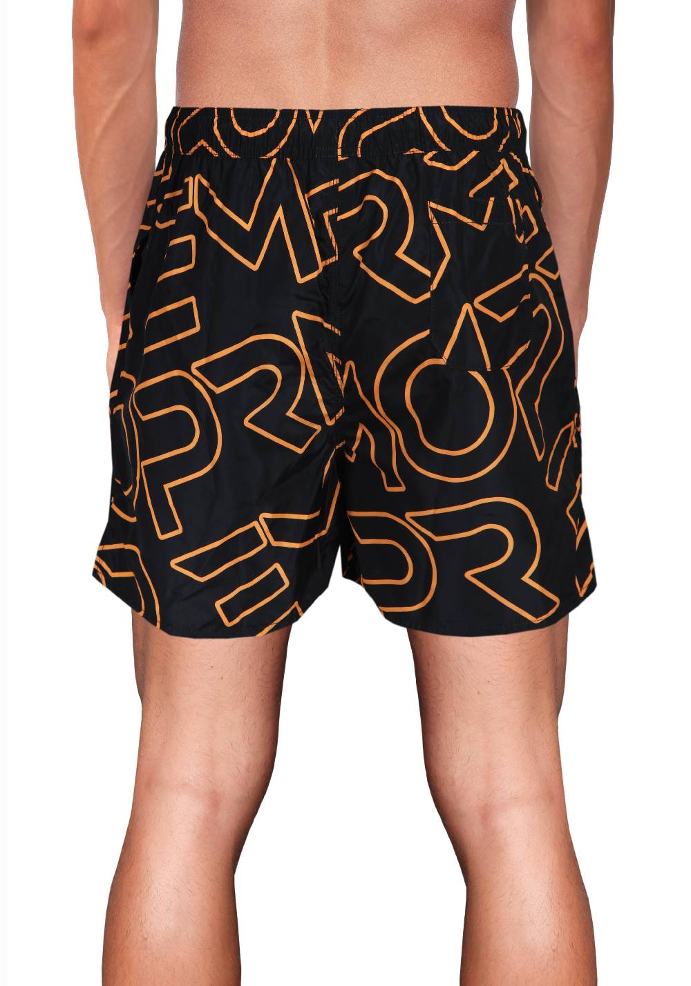 Primo Emporio Costume Boxer con Scritta Primo Emporio - Nero Saldi Di Fabbrica