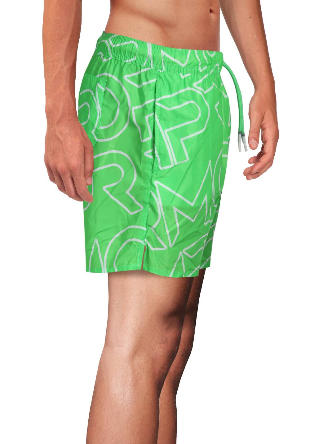 Primo Emporio Costume Boxer con Scritta Primo Emporio - Verde Vendite Flash