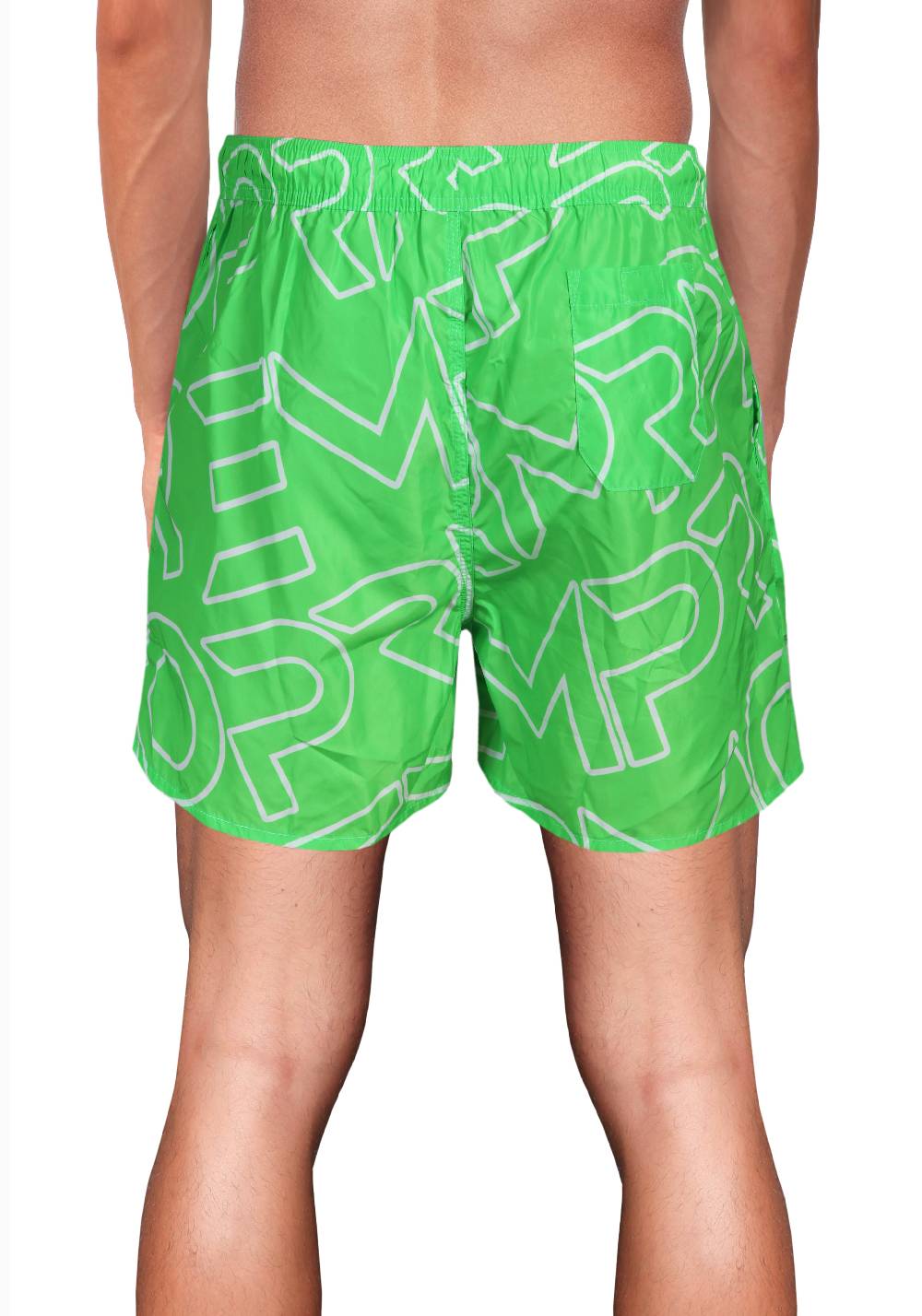 Primo Emporio Costume Boxer con Scritta Primo Emporio - Verde Vendite Flash