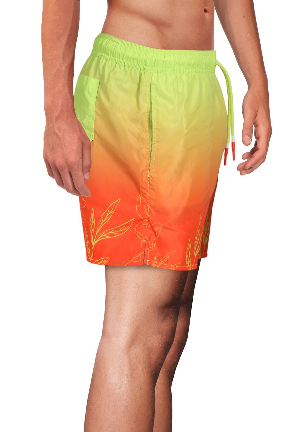 Primo Emporio Costume Stampa Digitale Arancio In Saldo
