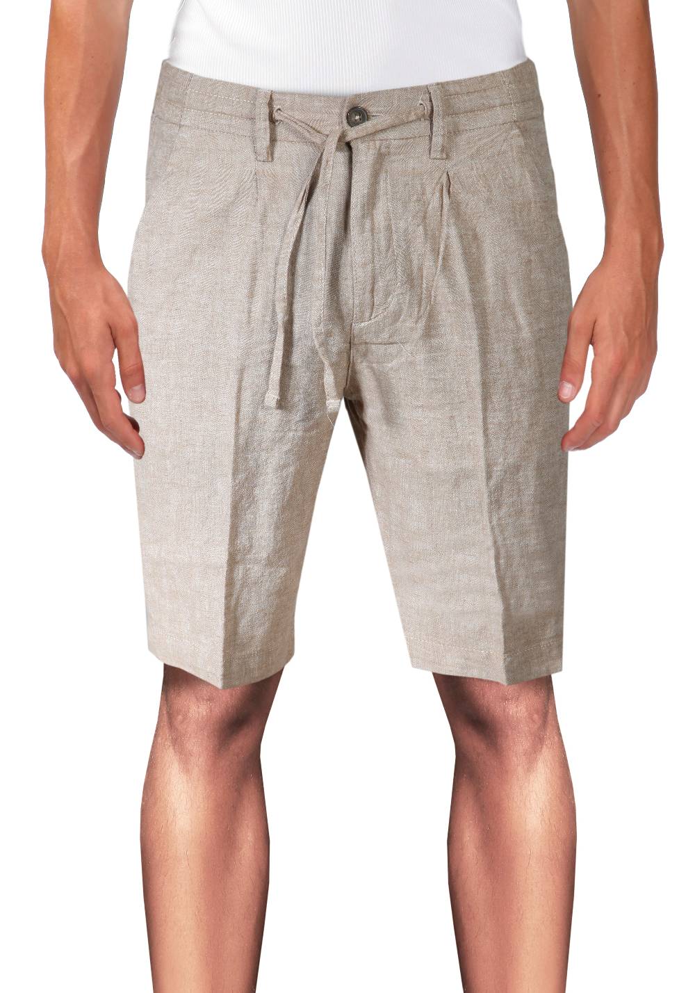 Primo Emporio Bermuda con laccio in Lino Moda