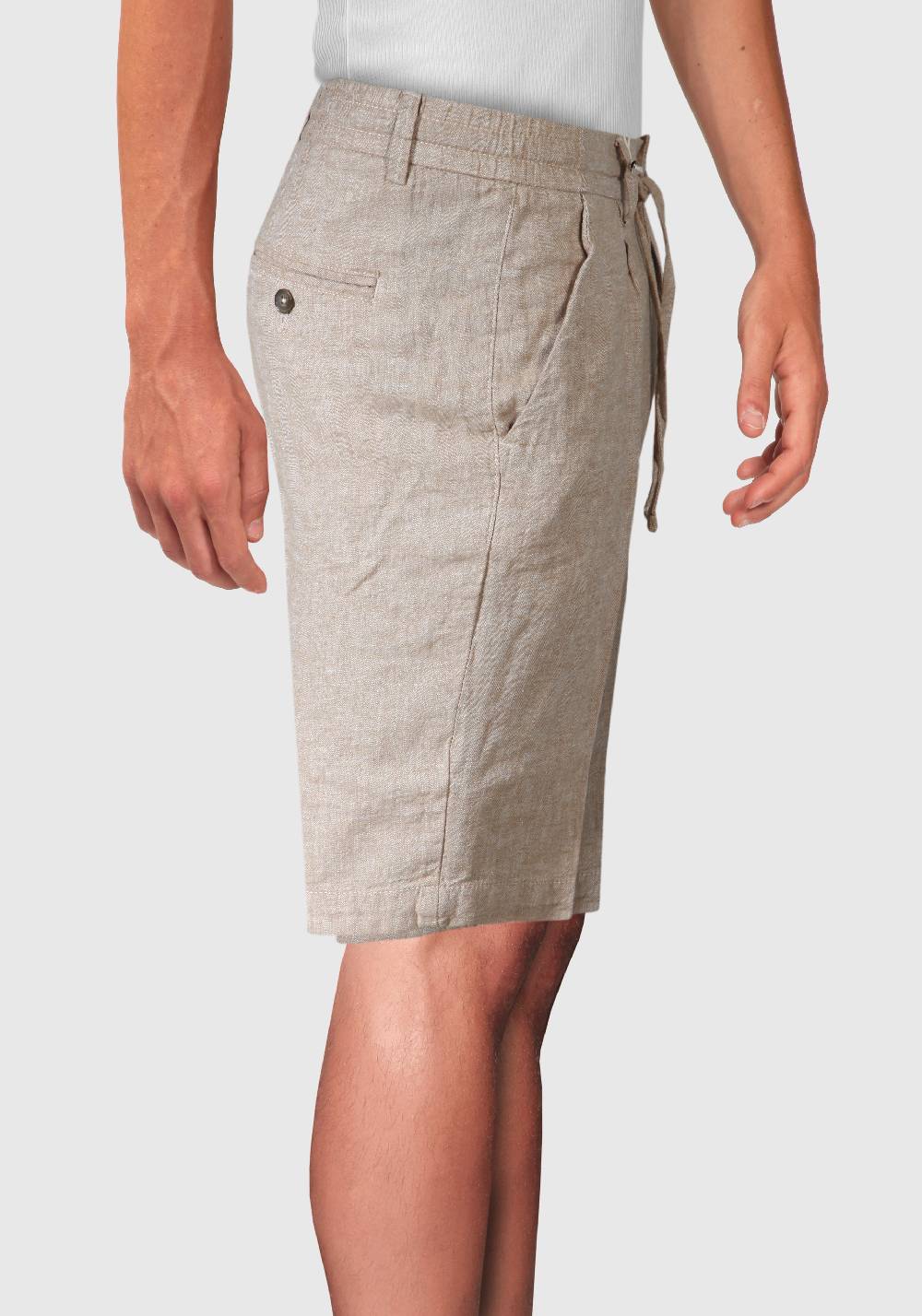 Primo Emporio Bermuda con laccio in Lino Moda