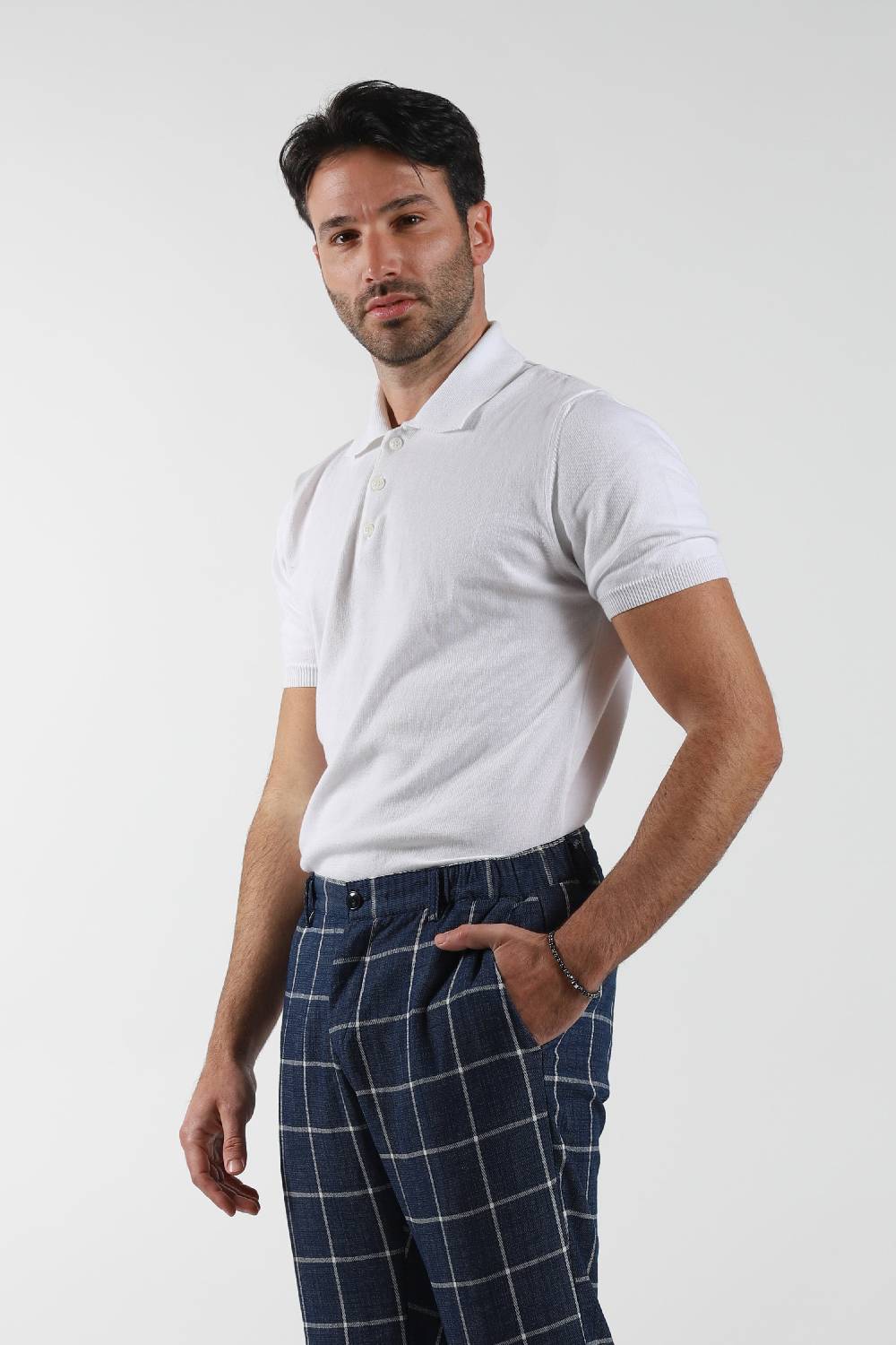 Primo Emporio Polo in filo 3 Bottoni mezza manica Soddisfazione Garantita