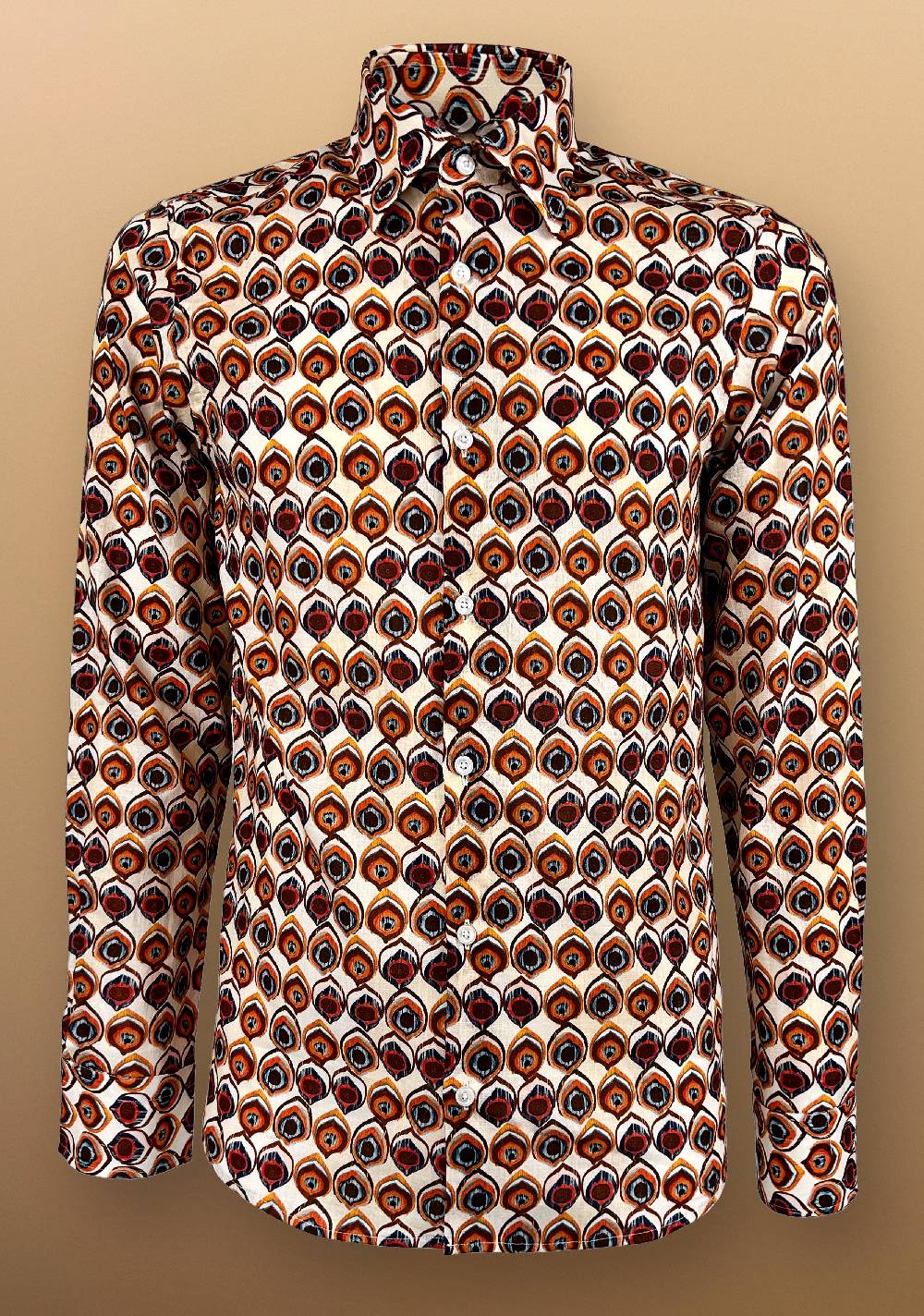 Primo Emporio Camicia in Lino con stampa Presa