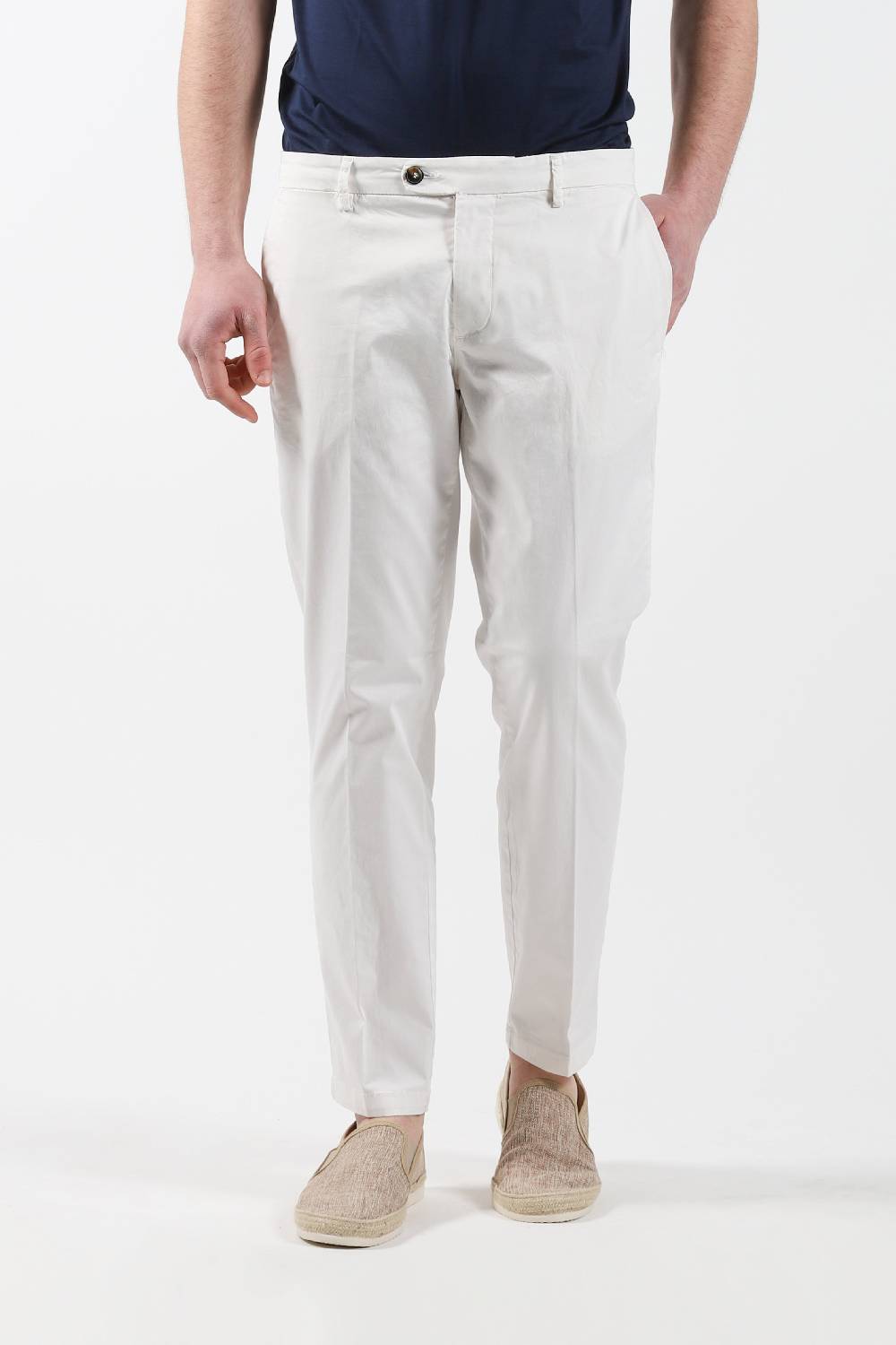 Primo Emporio Pantalone chinos tasca America - Panna Online