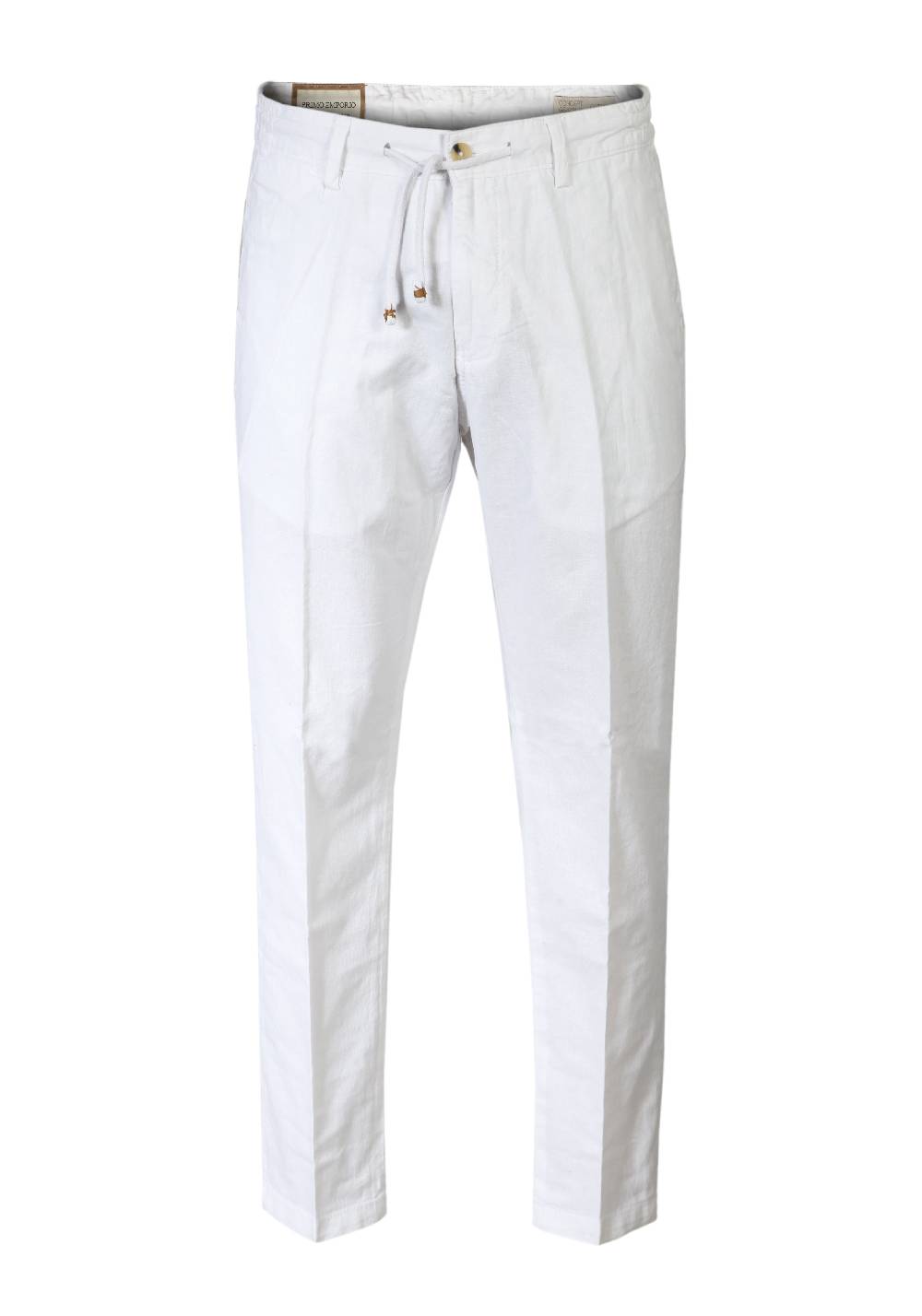 Primo Emporio Pantalone con Laccio e Bottoni - Bianco Outlet