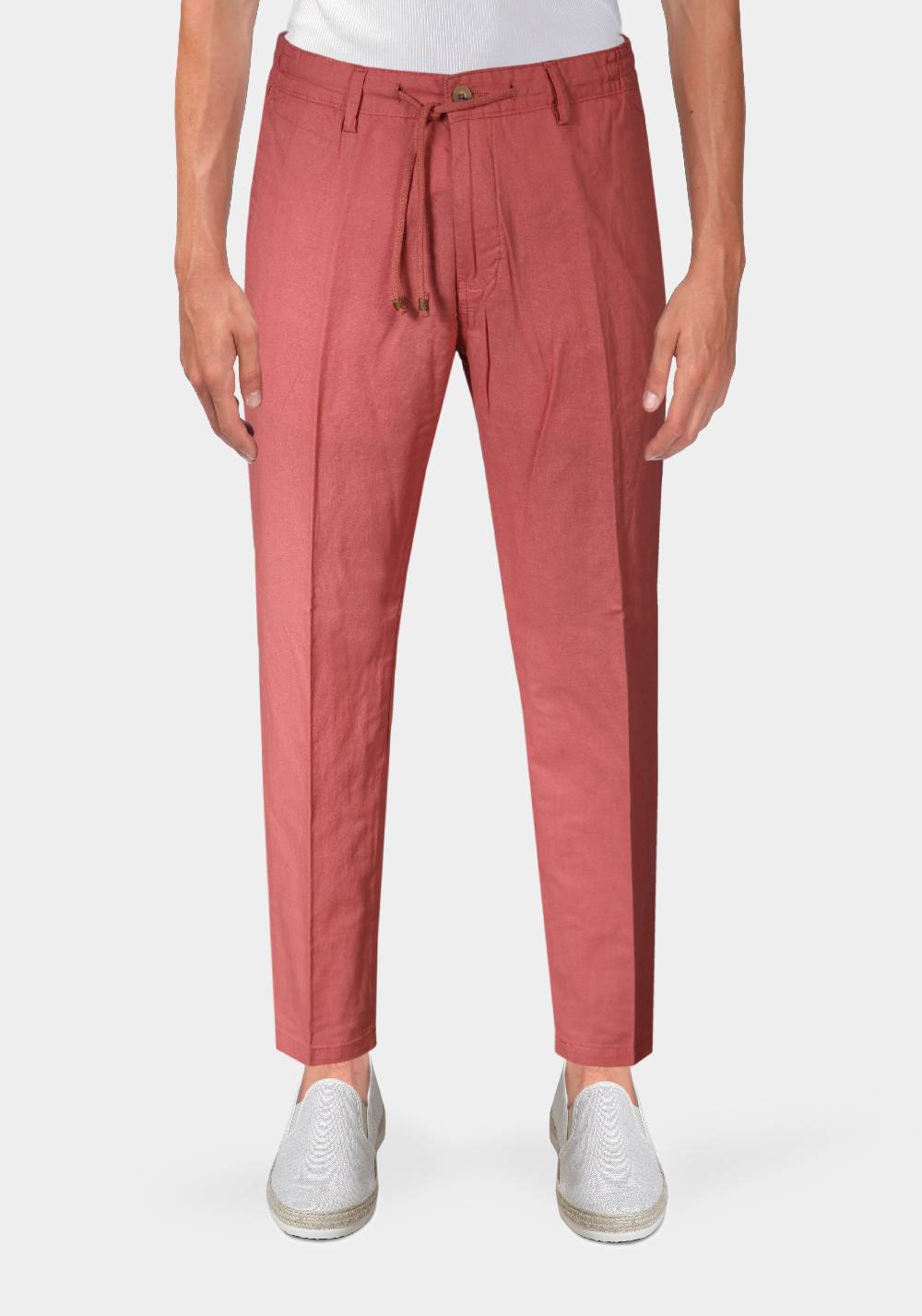 Primo Emporio Pantalone con Laccio e Bottoni - Mattone Saldi