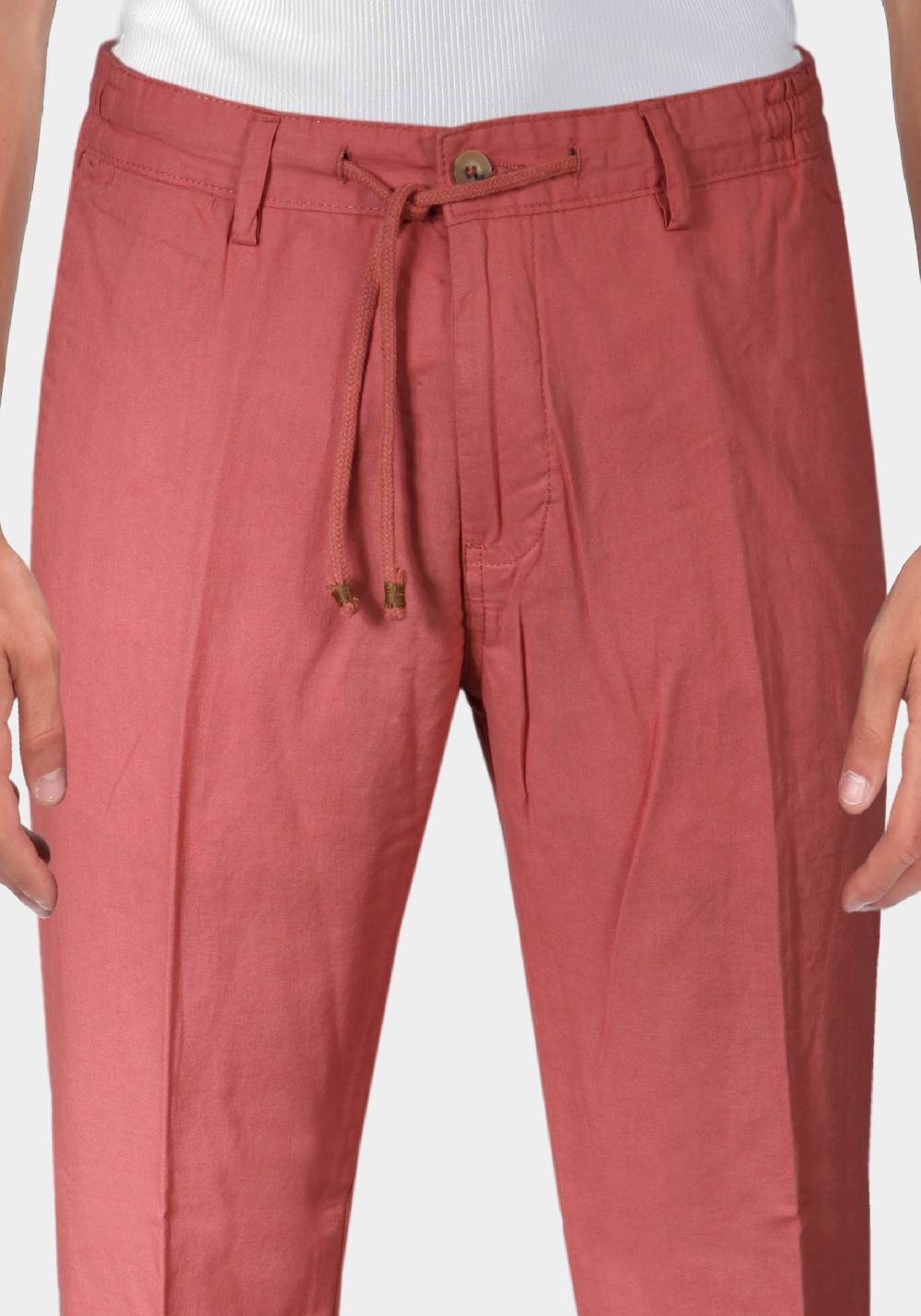 Primo Emporio Pantalone con Laccio e Bottoni - Mattone Saldi