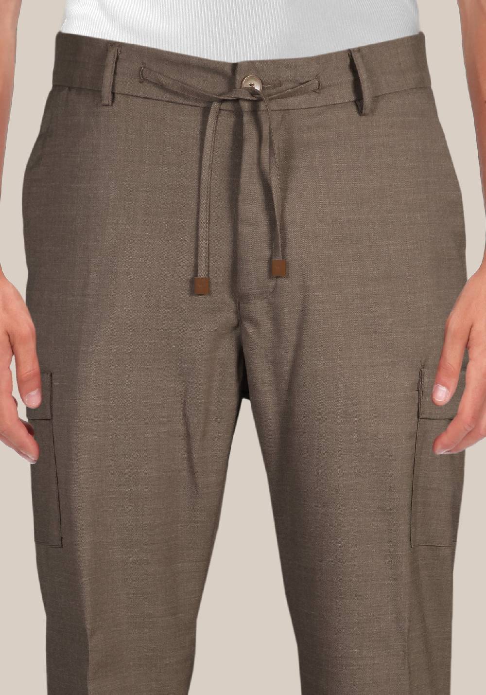 Primo Emporio Pantalone cotone con tascone laterale Saldi Di Fabbrica