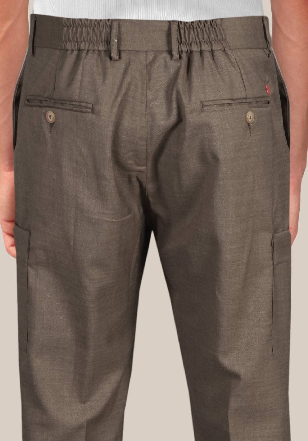 Primo Emporio Pantalone cotone con tascone laterale Saldi Di Fabbrica