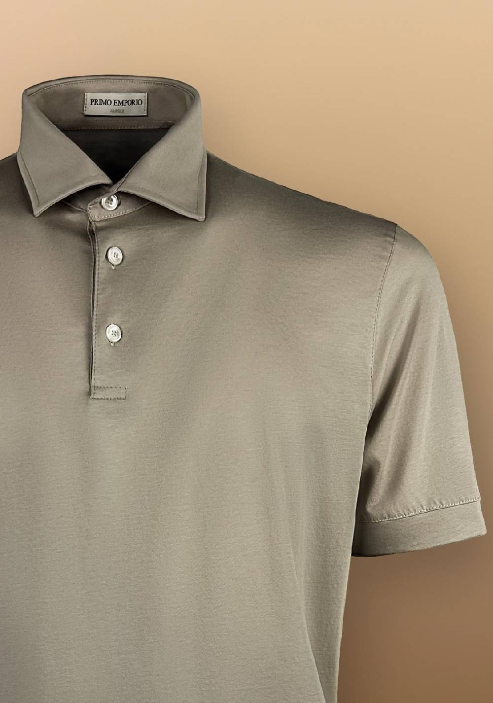 Primo Emporio Polo Filo di scozia tre bottoni Spedizione Gratuita