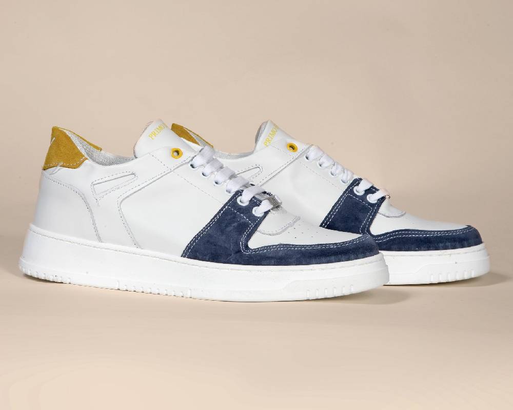 Primo Emporio Sneakers in pelle con banda in camoscio Hotsell