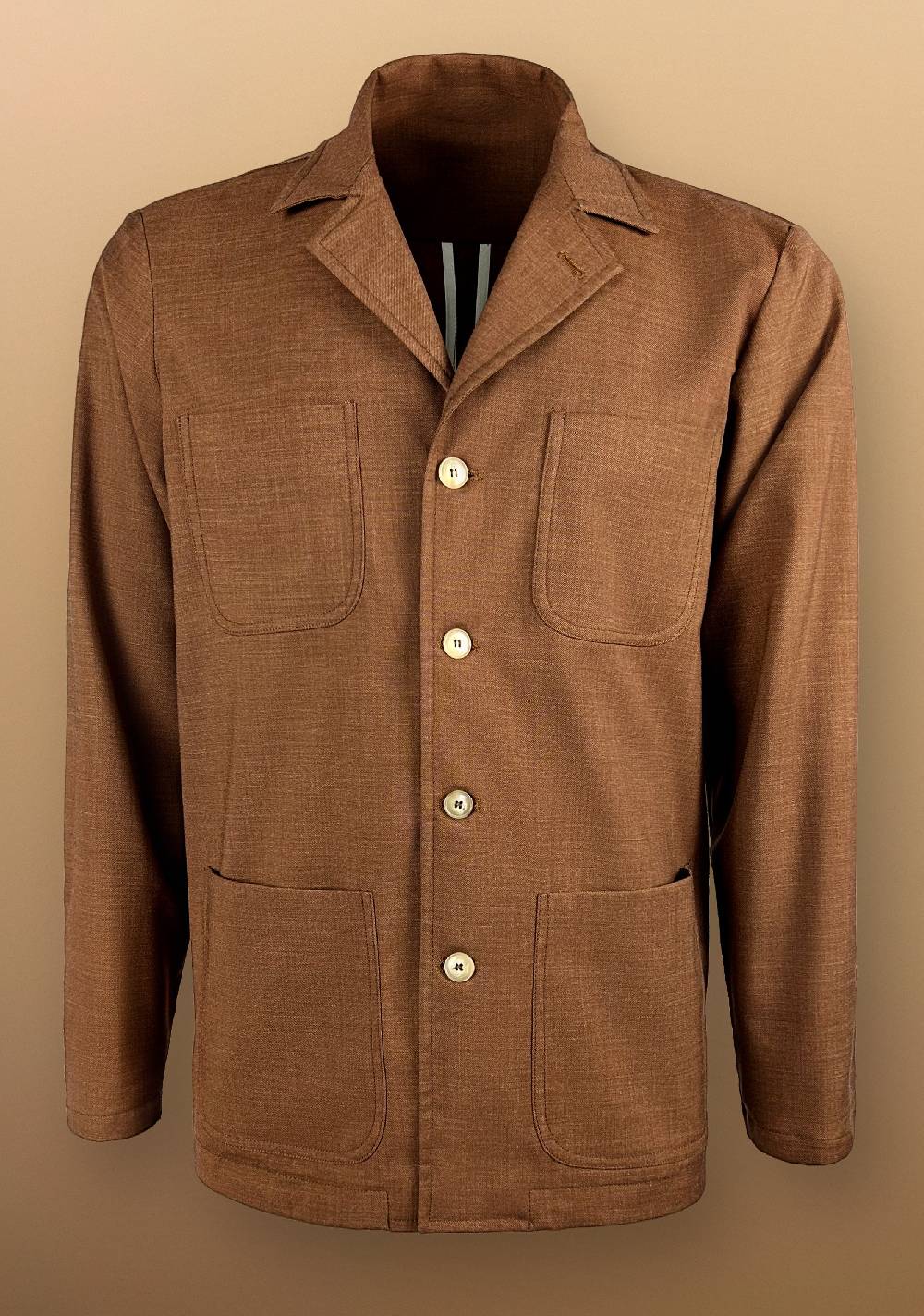 Primo Emporio Giacca camicia con Tasche a Toppe Qualità Garantita