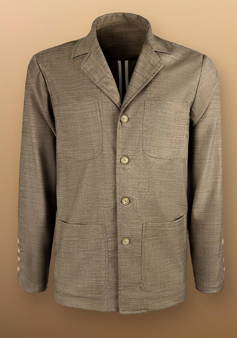 Primo Emporio Giacca camicia con Tasche a Toppe Consegna Veloce