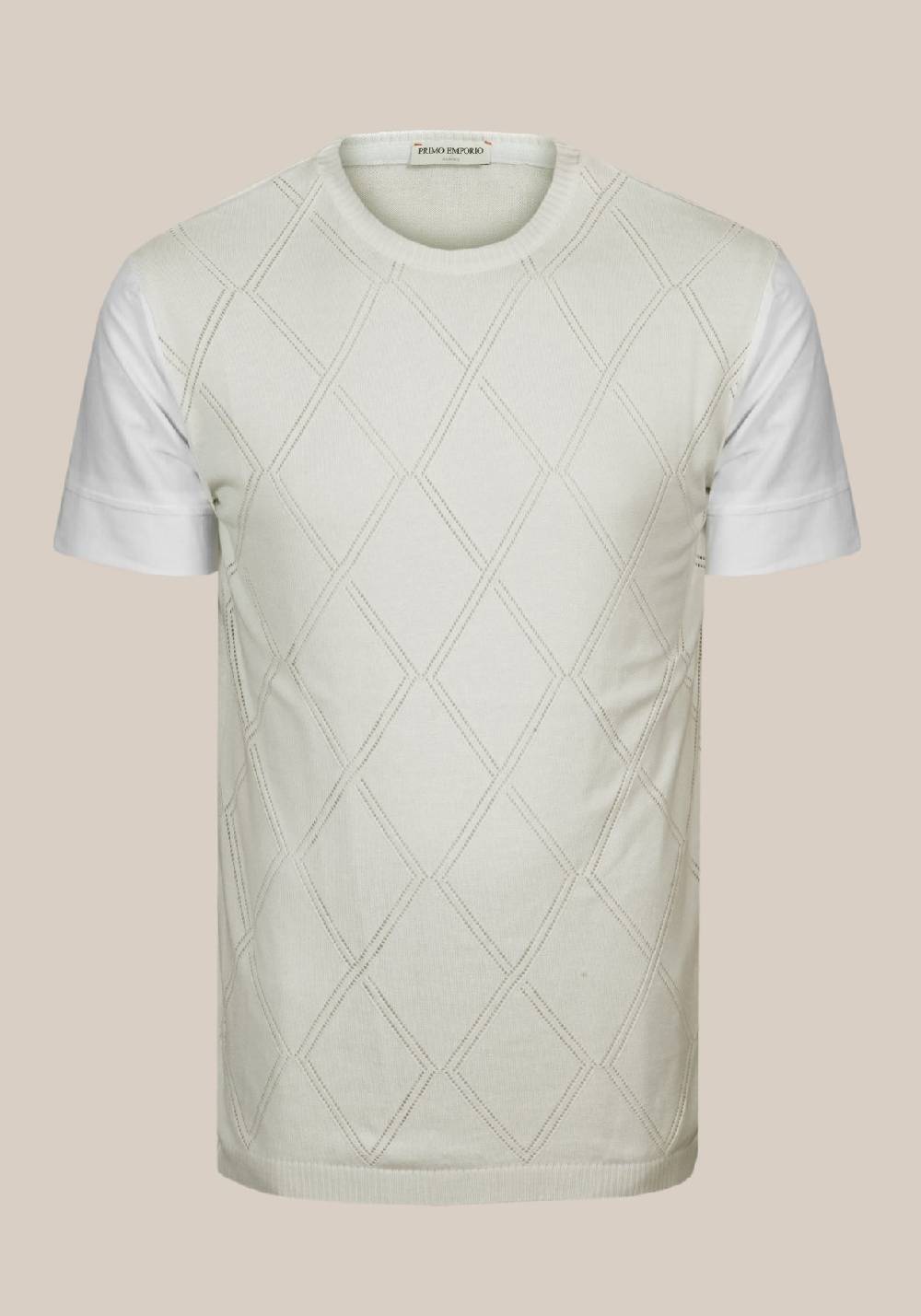 Primo Emporio Maglia giro collo con rombi Presa