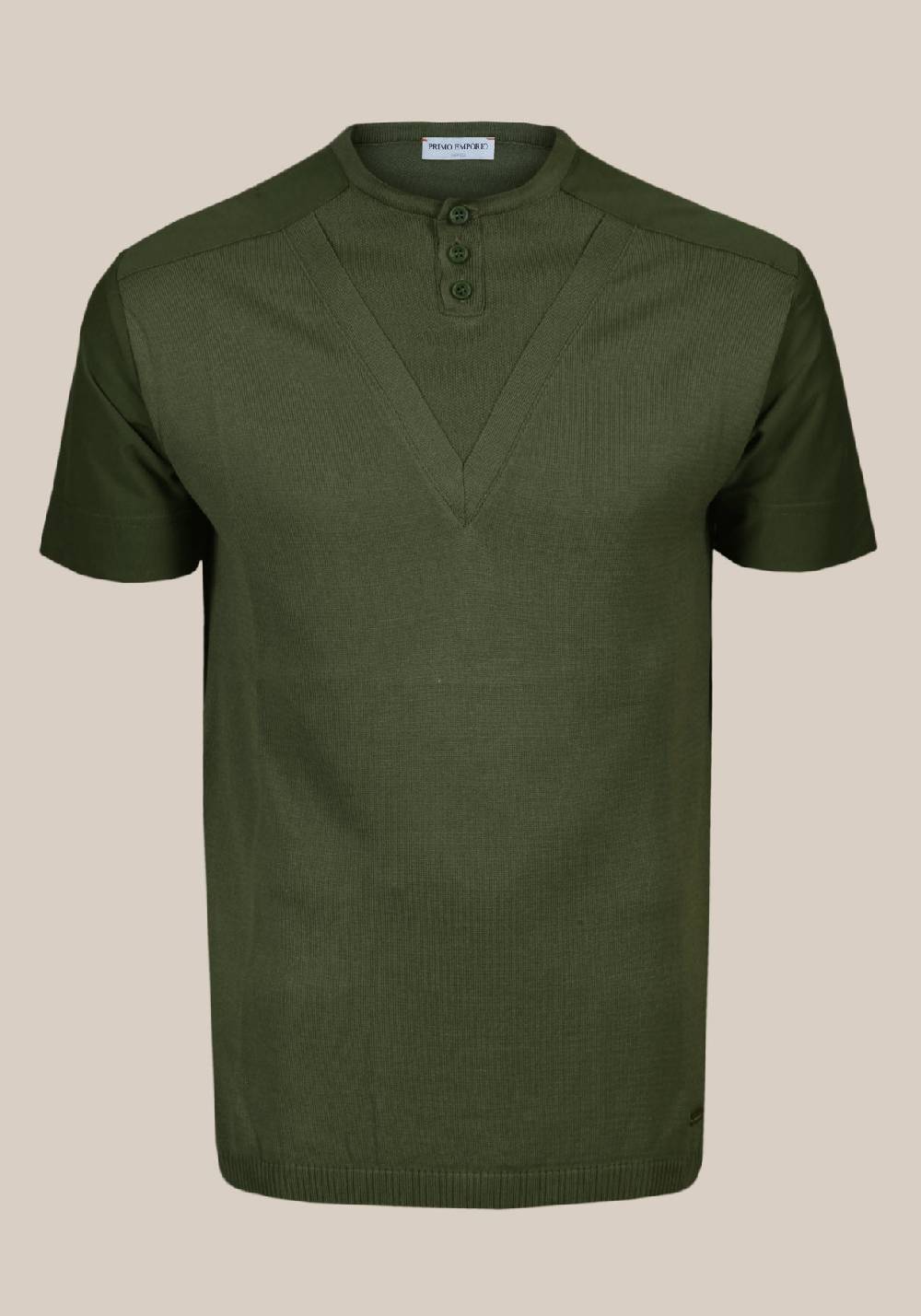 Primo Emporio Maglia in cotone con Bottoni Offerta