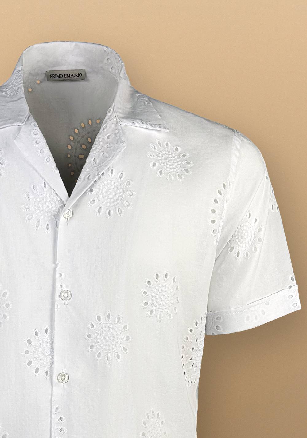 Primo Emporio Camicia mezza manica cotone sangallo Online