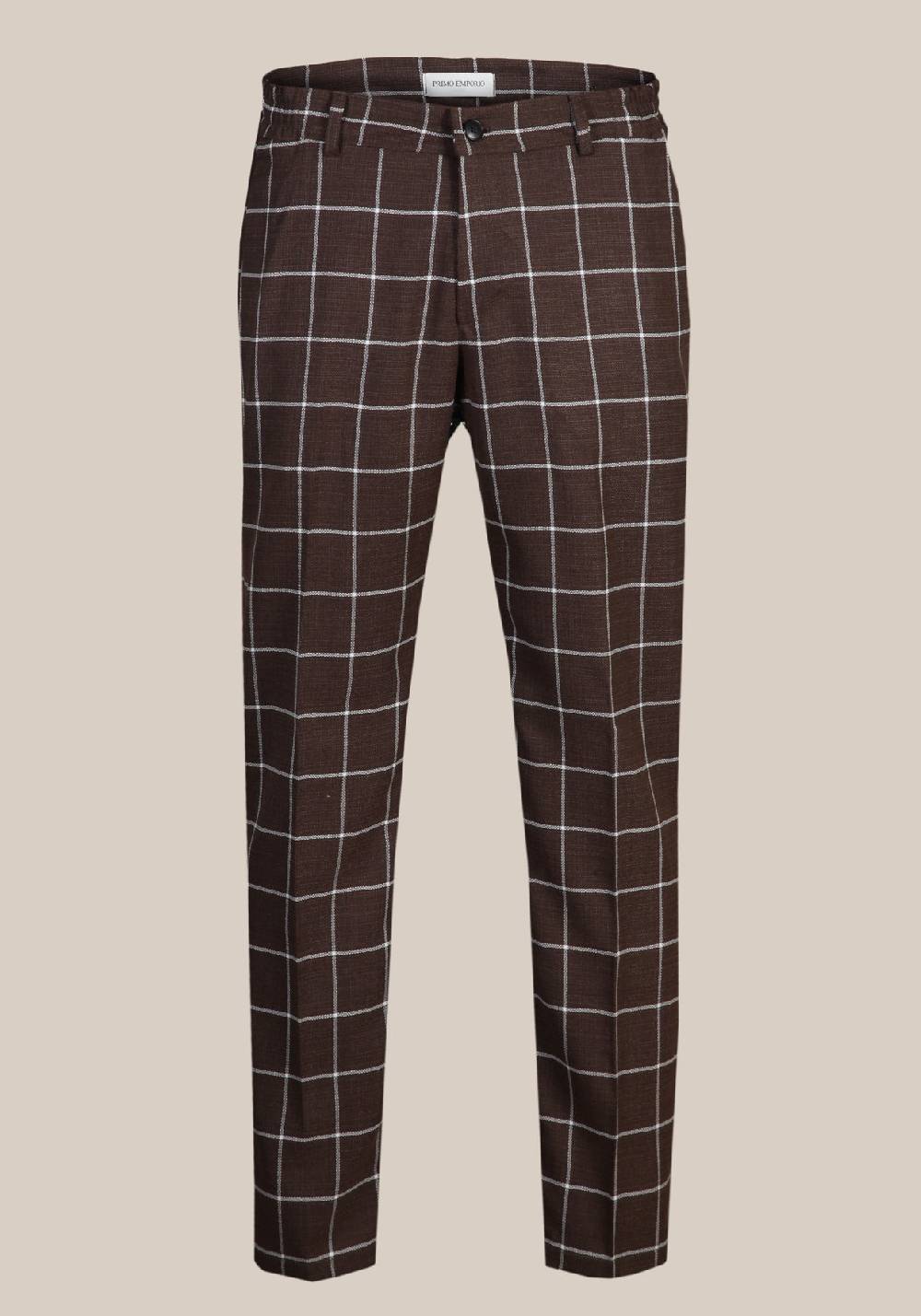 Primo Emporio Pantalone in Cotone con quadro Grande Negozio