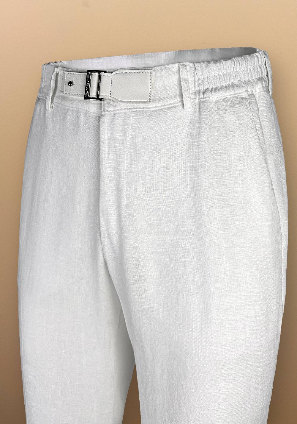 Primo Emporio Pantalone in Lino con cinturino in Ecopelle Nuova