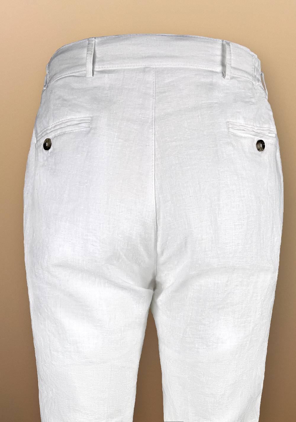 Primo Emporio Pantalone in Lino con cinturino in Ecopelle Nuova