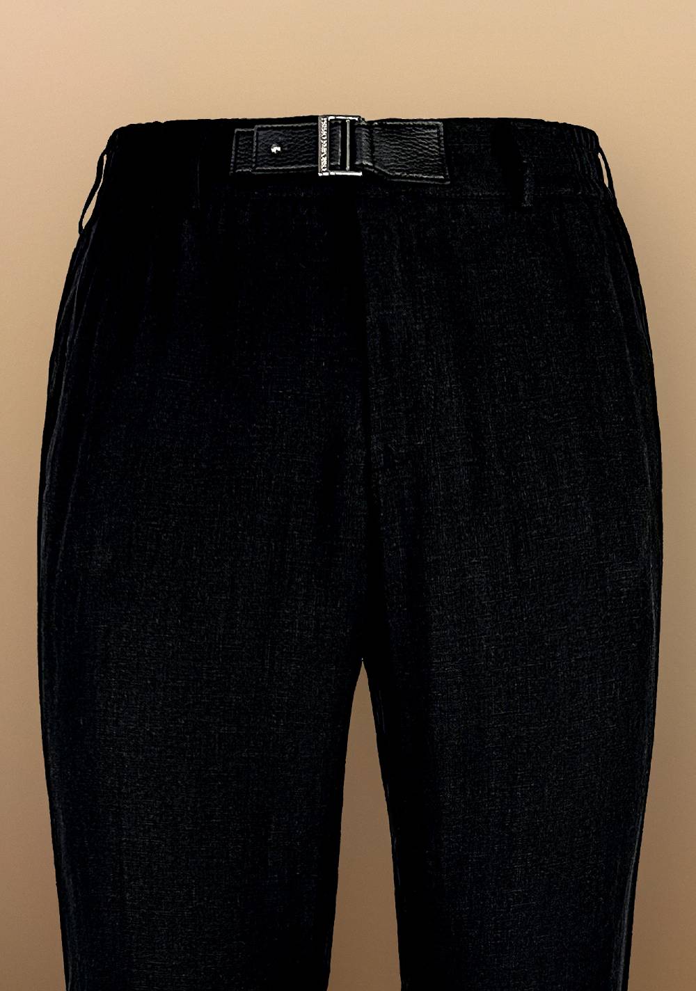 Primo Emporio Pantalone in Lino con cinturino in Ecopelle Moda