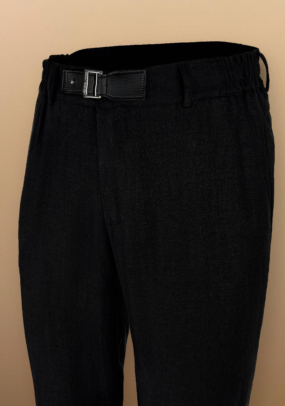 Primo Emporio Pantalone in Lino con cinturino in Ecopelle Moda