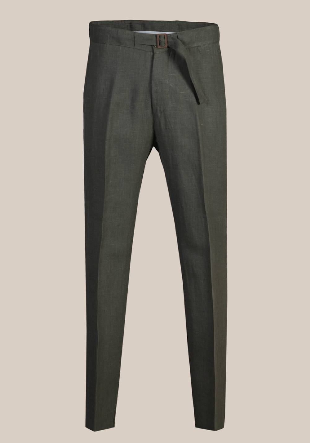 Primo Emporio Pantalone in lino con fibia Italia