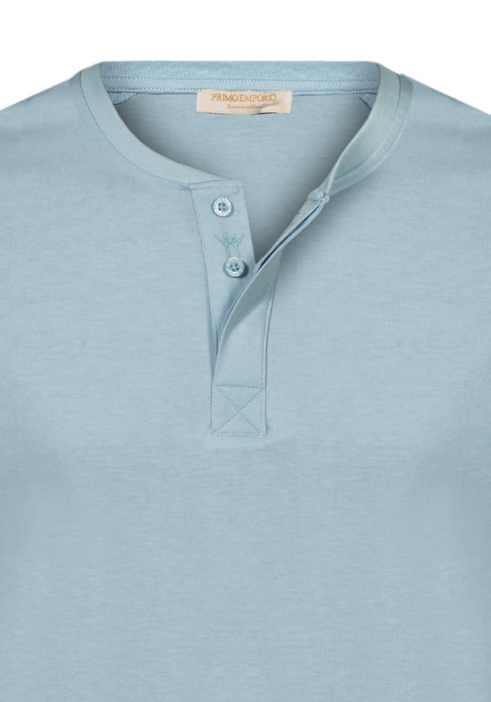 Primo Emporio T-shirt mezza manica con bottoni coperti Sostegno trimestrale