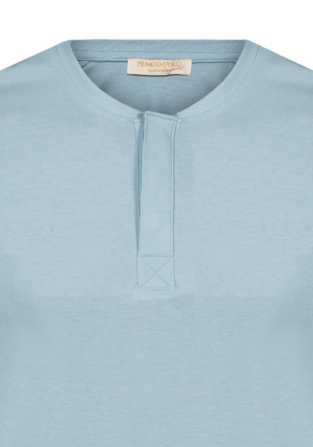 Primo Emporio T-shirt mezza manica con bottoni coperti Sostegno trimestrale
