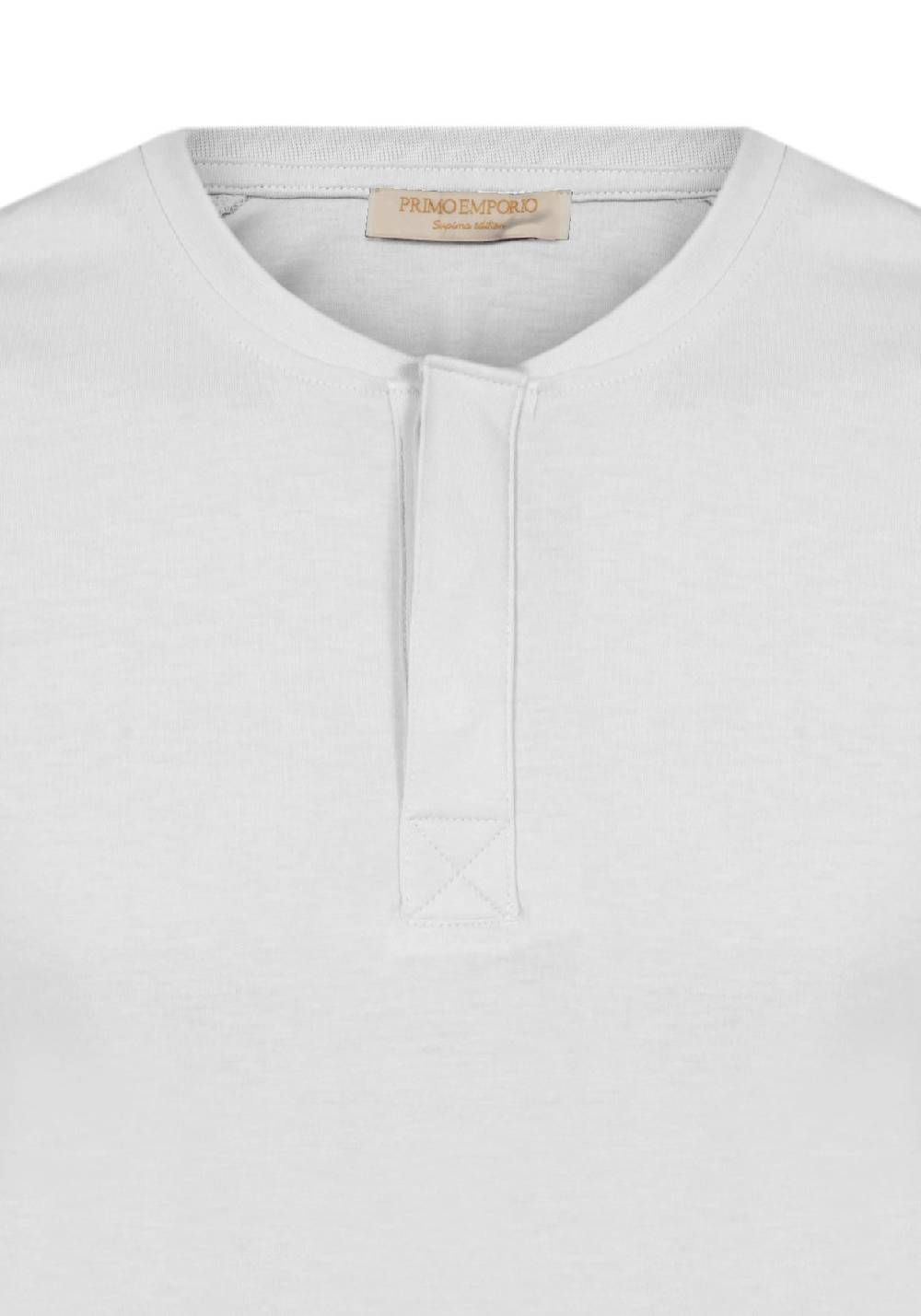 Primo Emporio T-shirt mezza manica con bottoni coperti Fino al 55% di sconto