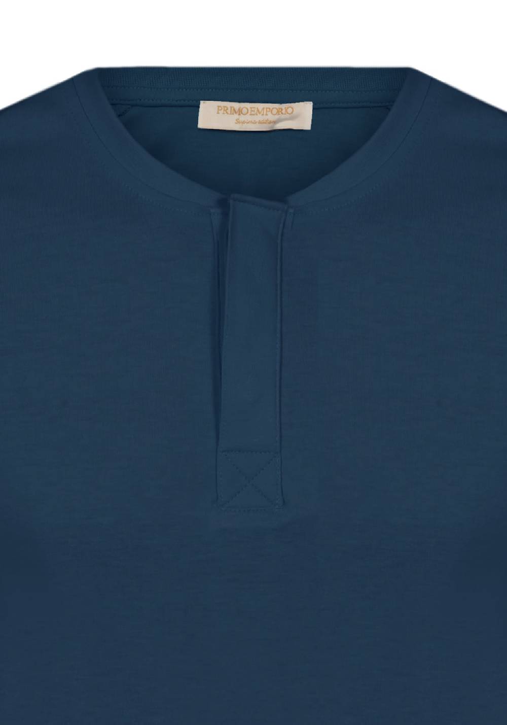 Primo Emporio T-shirt mezza manica con bottoni coperti Qualità