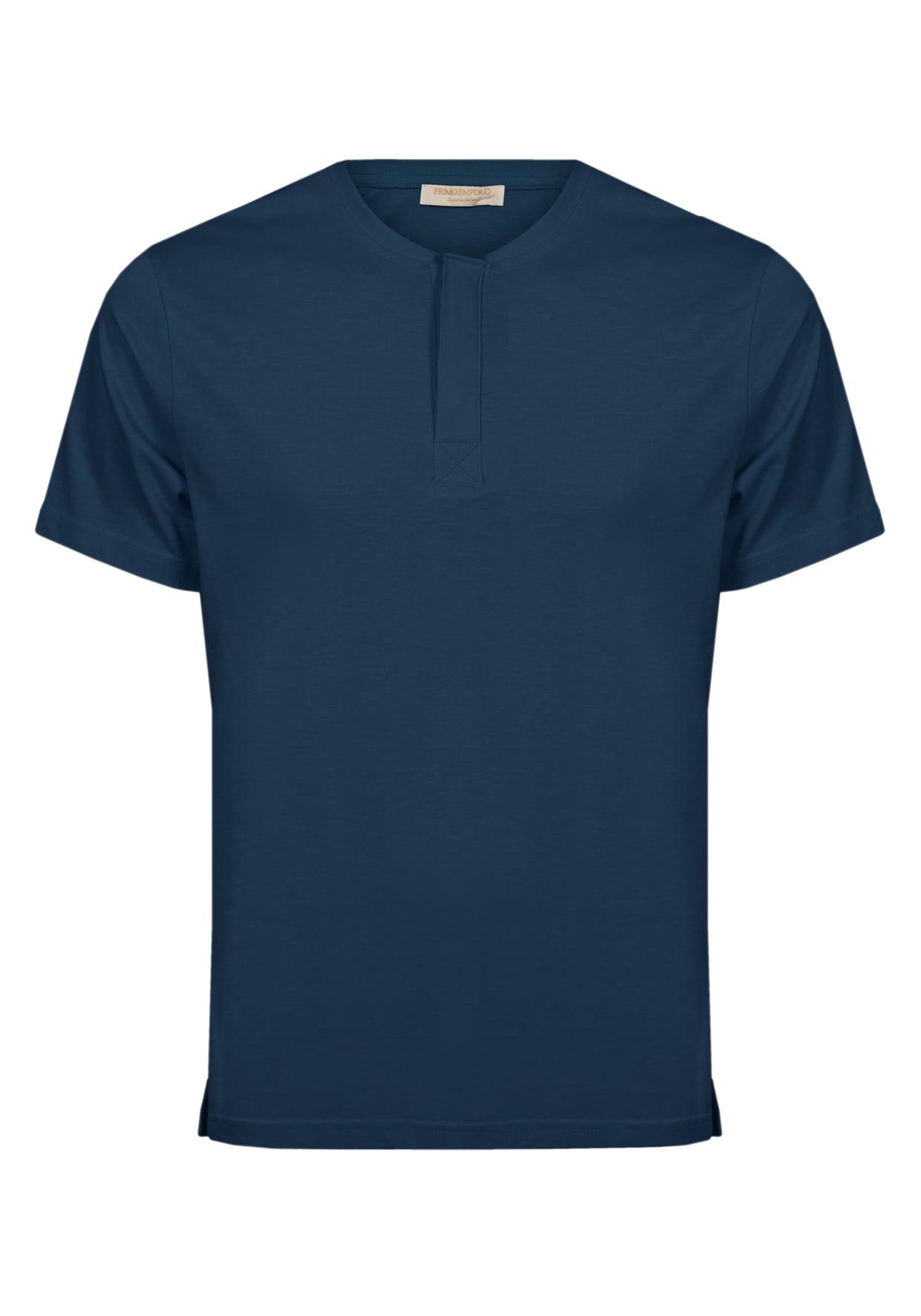 Primo Emporio T-shirt mezza manica con bottoni coperti Qualità