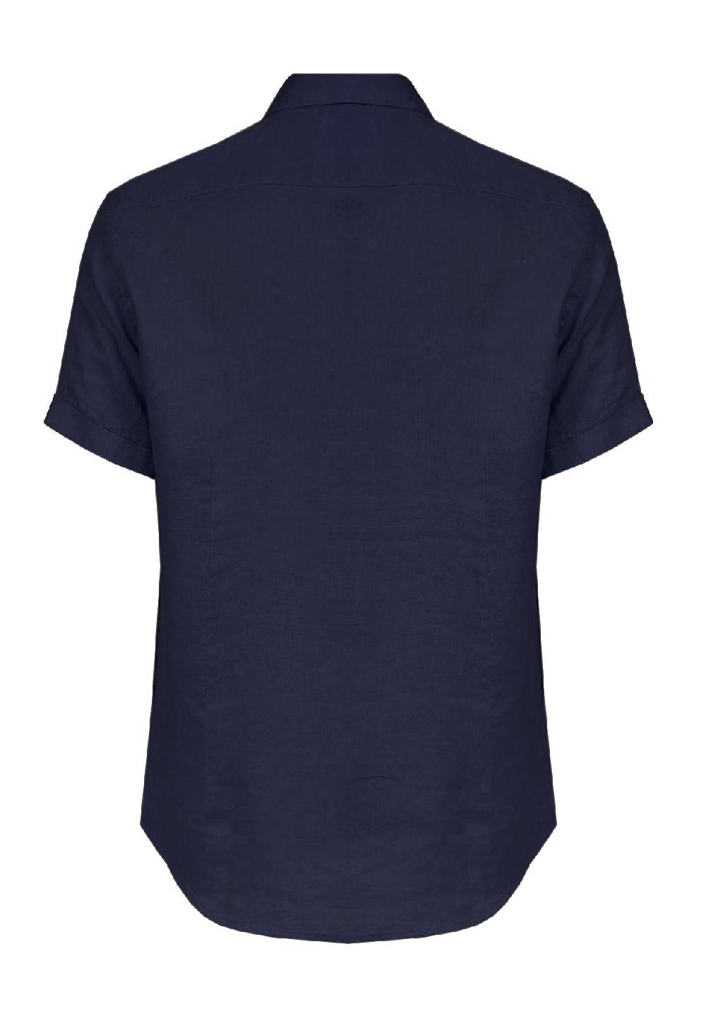 Primo Emporio Camicia Lino Mezza Manica - Blue Affare Del Giorno