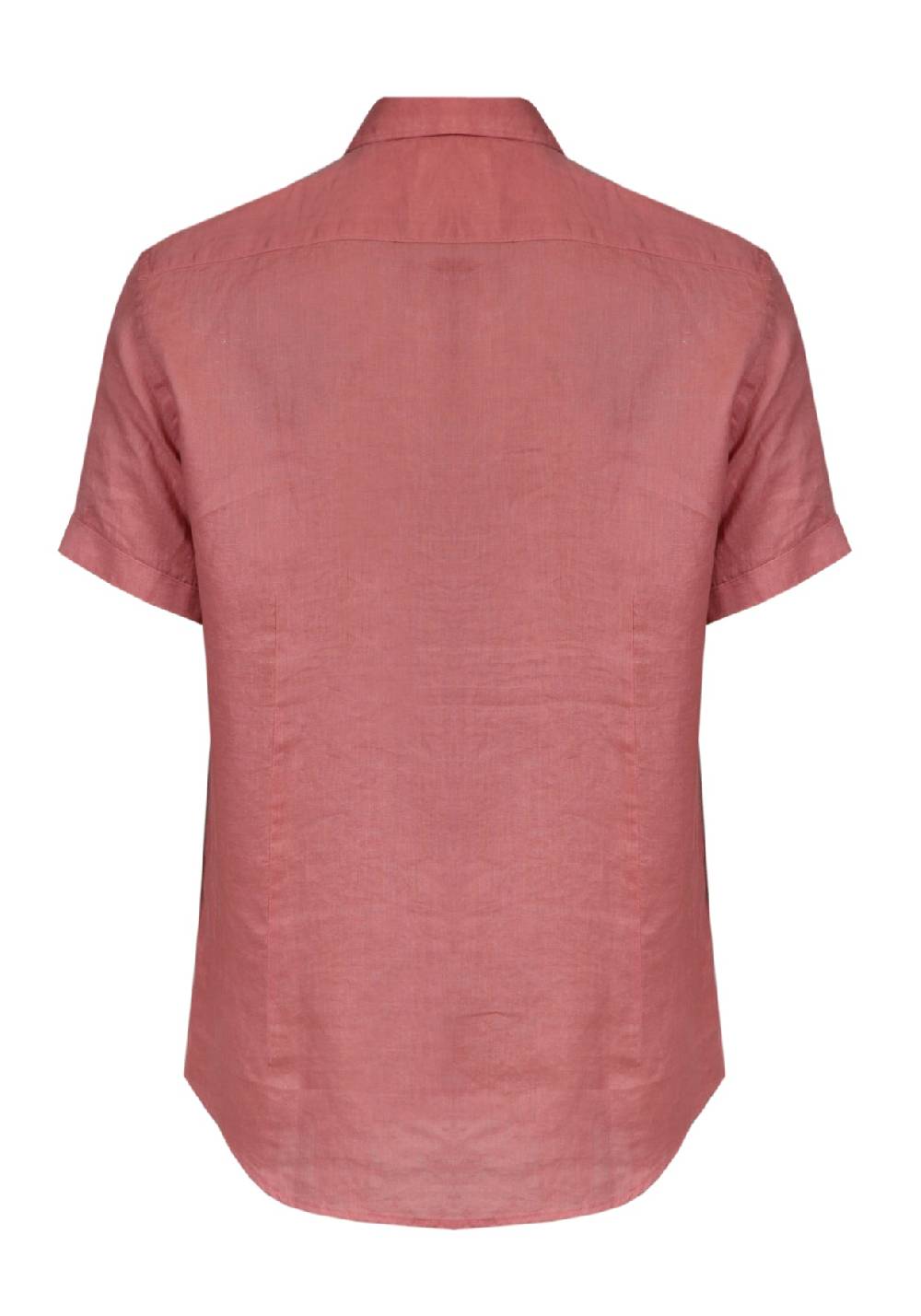 Primo Emporio Camicia Lino Mezza Manica - Mattone Prezzo Ridotto