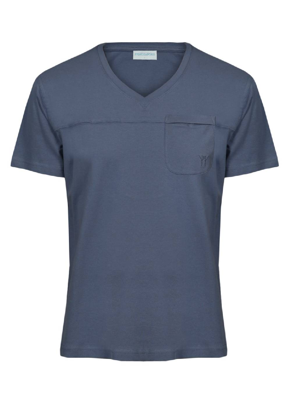 Primo Emporio T-shirt scollo a V con taschino Vendita Economica