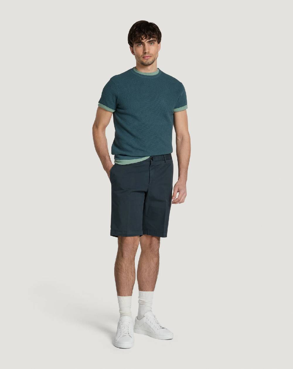 Pt Torino Bermuda in gabardina stretch Soddisfazione Garantita