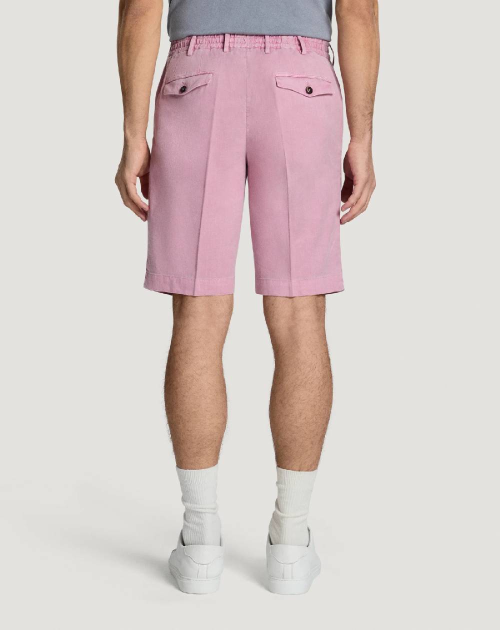 Pt Torino Bermuda in lino stretch délavé Shopping Online