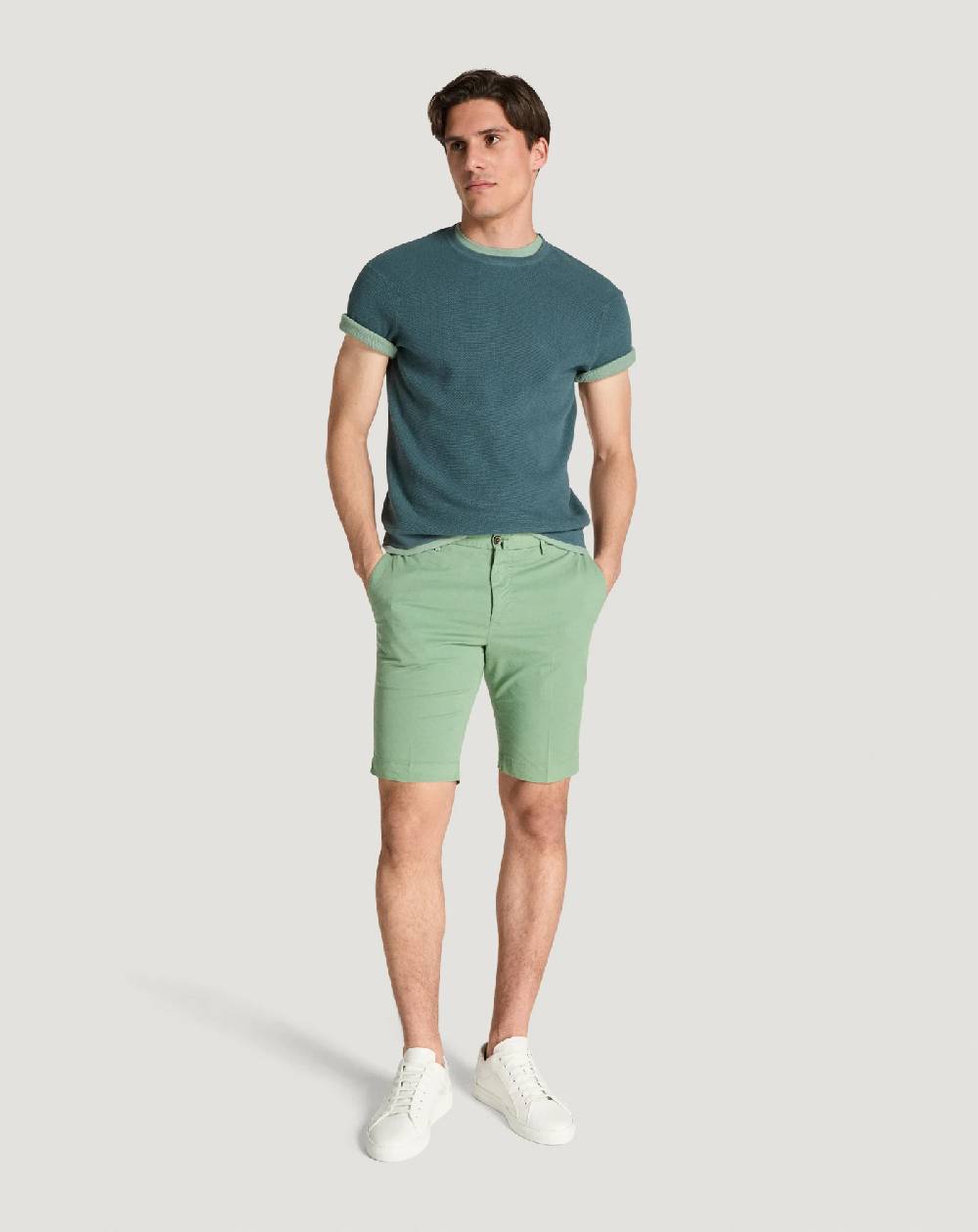 Pt Torino Bermuda in gabardina stretch Online
