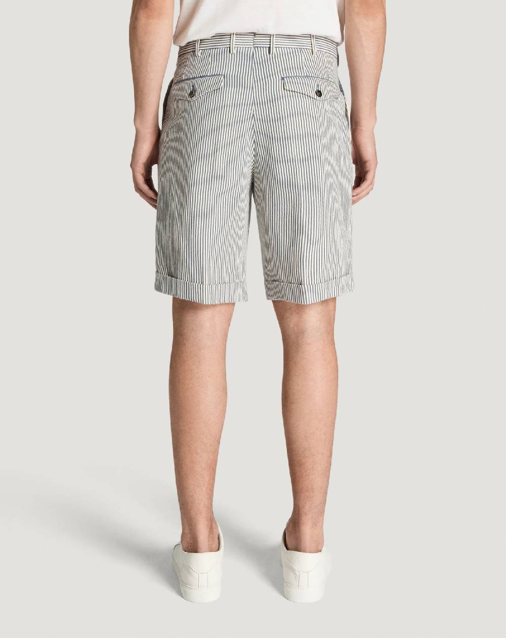 Pt Torino Bermuda in cotone a righe In Vendita